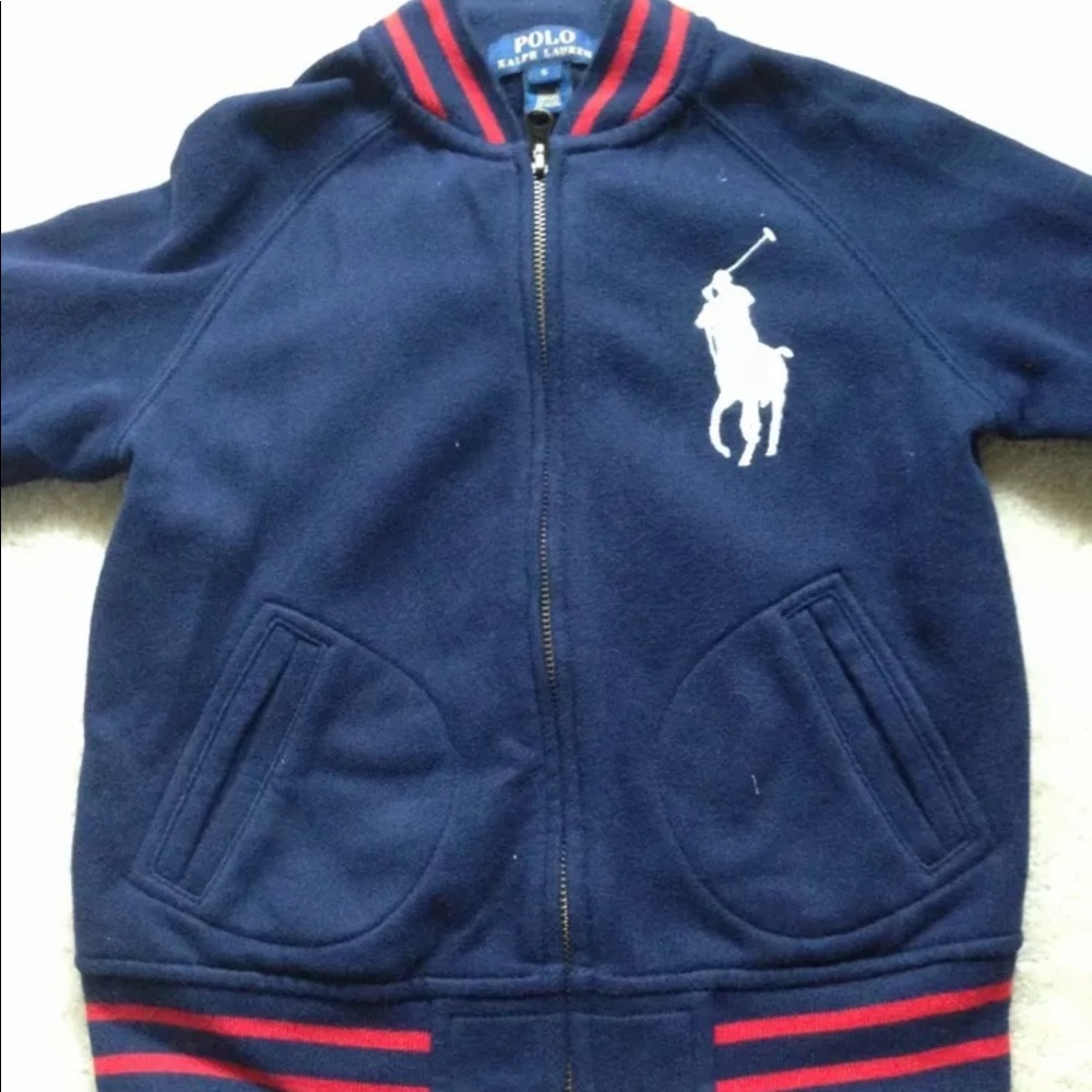 Ralph Lauren Polo Boys Zip Up Cotton Jacket Size 5